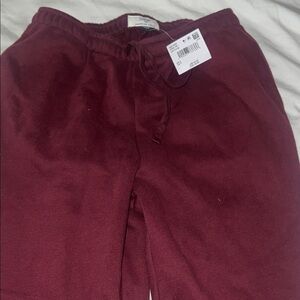 American Eagle Outfitters Maroon Joggers